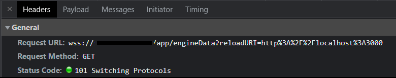 Web Socket (Engine) connection